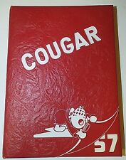 1957 ALBANY CA. HIGH SCHOOL Yearbook Cougars, Excellent Condition  picture