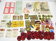 4D Huge Lot Vintage BSA Boy Scouts Booklets, Pins, Patches, Merit, Cards More picture