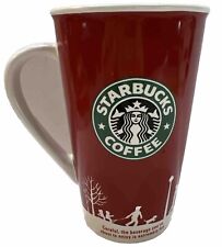 Rare Vintage Red Starbucks Christmas Mug - 2006 Glass picture