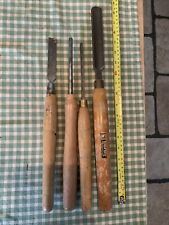 Job Lot Of Vintage Wood Turning Chisels picture