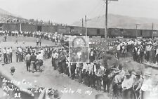 Loading Railroad Cars Deportation Bisbee Arizona AZ Reprint Postcard picture