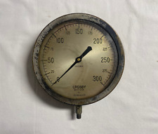 Large Antique Crosby Main Steam Pressure Gauge 0-300 Model AA Boston Mass picture
