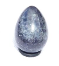NATURAL IOLITE STONE HAND CARVED EGG picture