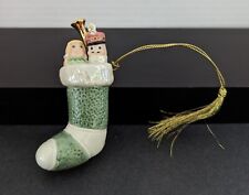 EUC Lenox Toyland Stocking Mini Christmas Ornament picture