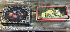 Vintage Tins Made In England Rectangular Set Of 2 picture