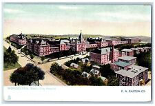 Birds Eye View Of City Hospital Worcester Massachusetts MA Tuck's Postcard picture