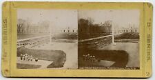 Military Head Quarters , Waterviliet Arsenal, Troy NY Vintage  Photo Stereoview  picture