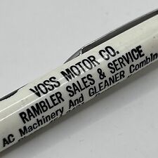 VTG Ballpoint Pen Voss Motor Co. Rambler Dealer Downs Kansas picture