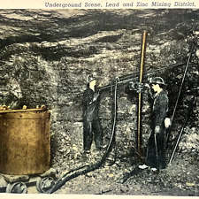 Antique postcard Lead and /zinc Mining early 1900s B4 picture