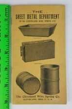 Vintage 1920's Cleveland Wire Spring Co. Sheet Metal Boxes Containers Catalog picture