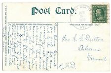 Barton Vermont Natural Flume 1910 Postcard with nice Ben Franklin 1 cent stamp picture