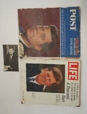 Lot of 3 Vintage 1965 JFK Editorial Memorabilia picture