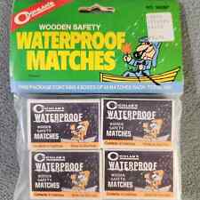 Vintage COGHLAN'S Sealed Waterproof Matches 4 Pack 180ct 1987 picture