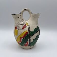 Vintage Native American Pottery Wedding Vase Double Spout picture