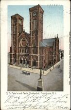 Providence RI Cathedral c1905 Copper Windows Postcard picture