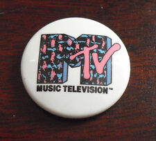 RARE Vintage 1986 MTV Metal Pinback 1 1/4