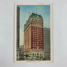 Postcard Illinois Chicago IL Blackstone Hotel 1930s Unposted White Border picture