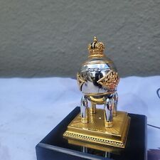 Rare Luxury FABERGÉ style Imperial Steel Military Egg picture