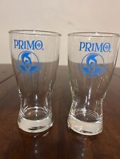 2- Vintage Circa 1970's PRIMO HAWAIIAN BEER Pilsner Glasses picture