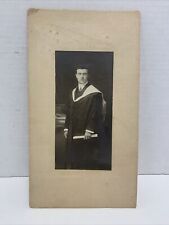 Man Graduation Cap & Gown Original Old Vintage Antique Photo Mitchell Perth picture