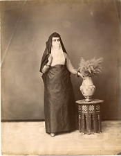 Egypt, Women Wearing the Veil Vintage Albumen Print, Albumin Print   picture