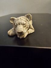 Vintage Sandicast Lil Snoozer Tiger White W13 Sculpture Figurine Sandra Brue picture