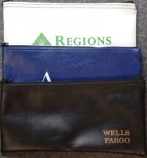 Lot of 3 Zippered Bank Deposit Bags Wells Fargo Regions & Ameris Bank  picture