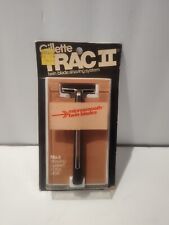 Vintage NOS Gillette TRAC II RAZOR w/2 Twin Blades NEW IN PACKAGE picture
