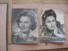 Vintage album with photos of famous world actors of the 40s,part with autographs picture