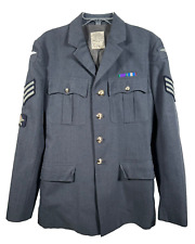 Genuine British Royal Air Force RAF Sergeant Men's Dress Blue Uniform Jacket picture