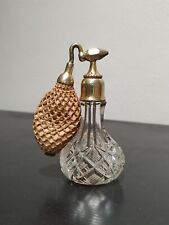 Antique De Vilbiss Perfume Bottle with Brass Nozzle and Mesh Atomizer picture
