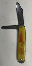 Vintage Coco Cola Advertising Dual Blade Pocket Knife 5 Cent In Bottle picture