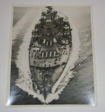 Bow View of Royal Navy HMS KING GEORGE V Battleship Associated Press Photograph picture