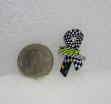 Jegs Foundation Racing For Cancer Research Checkered Ribbon Pin picture