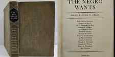 1944 vintage WHAT THE NEGRO WANTS BOOK equality 1st class citizenship 4 freedoms picture