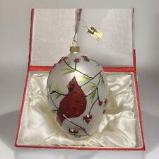 Joan Rivers Faberge Inspired Cardinal Bird Egg (Christmas Ornament W/ Box) picture