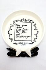 Vintage Black Tie Porcelain Ashtray Lifton's Made In Japan  picture