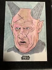 2022 Topps Star Wars Sketch Card Chris Colter 1/1 picture