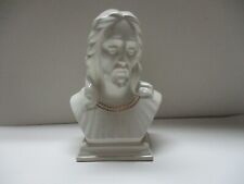 Holland Mold Bust of Jesus White Ivory Porcelain Statue 7