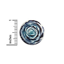 Rose Button Pin Pretty Blue Rad Unique Cheap Gift Backpack Pinback 1