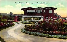 Vintage Postcard- A home, CA picture