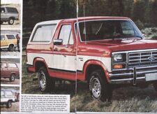 1980 1981 1982 1983 1984 1985 1986 FORD BRONCO 4 page COLOR ARTICLE  picture