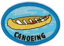 Girl Boy Cub CANOEING Canoe Trip Fun Patch Crests Badges SCOUT GUIDE River class picture