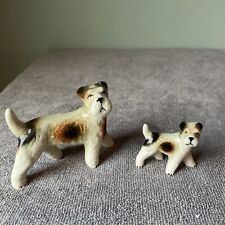 Vintage Terrier Dog And Puppy Figurine picture
