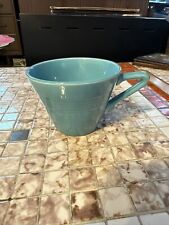 Vintage Fiesta Harlequin Homer Laughlin Tea Cup Turquoise Aqua Blue Teacup 1940s picture