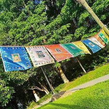 Tibetan Buddhist Prayer Flags 20Pcs Outdoor Meditation Traditional 11x14 inches picture