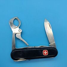 Wenger Cigar Cutter Swiss Army Knife Black 85mm USED a picture