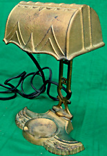 Arts & Crafts Bronze Bankers Desk Lamp w/ Bronze Shade picture