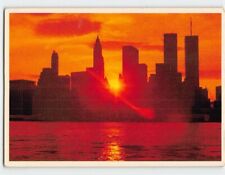 Postcard A lovely sunset over Manhattan, New York picture