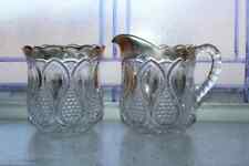 Antique EAPG Sugar Bowl and Creamer New Jersey US Glass picture